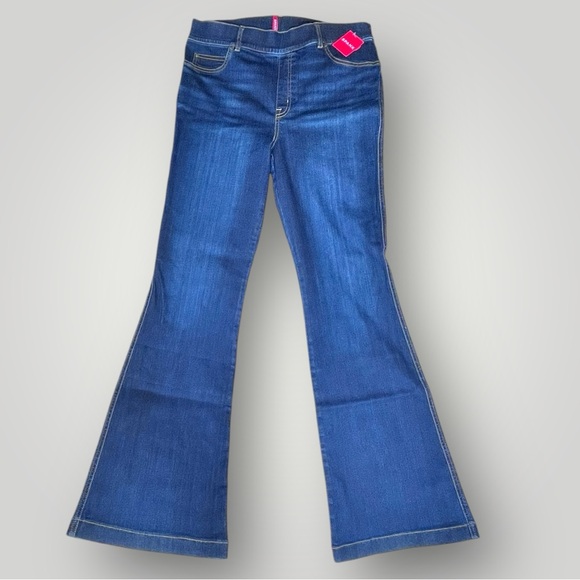 SPANX Midnight Shade Flare Jeans XL - Picture 14 of 15